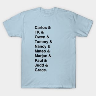 9-1-1: Lone Star Character Names (in black) T-Shirt